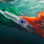 Professional Indian Tiranga background for 26th january 1950 day