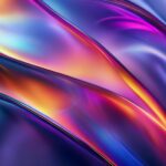 Abstract aesthetic mobile wallpaper with iridescent gradients and fluid shapes, luxurious 4K background, elegant phone backdrop, artistic digital art.
