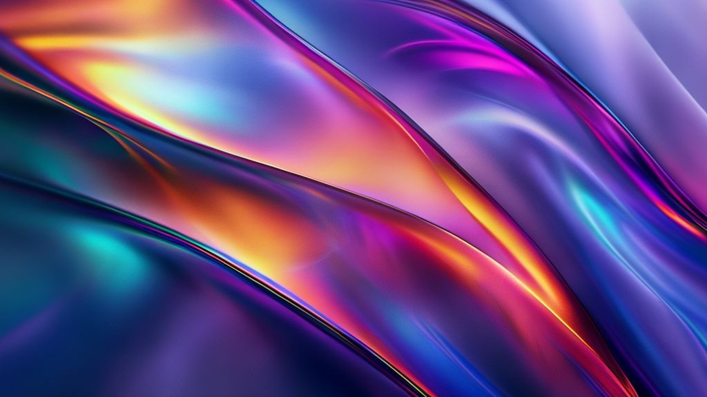 Abstract aesthetic mobile wallpaper with iridescent gradients and fluid shapes, luxurious 4K background, elegant phone backdrop, artistic digital art.