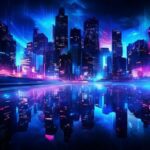 Cyberpunk Neon Abstract Amoled 4K Background