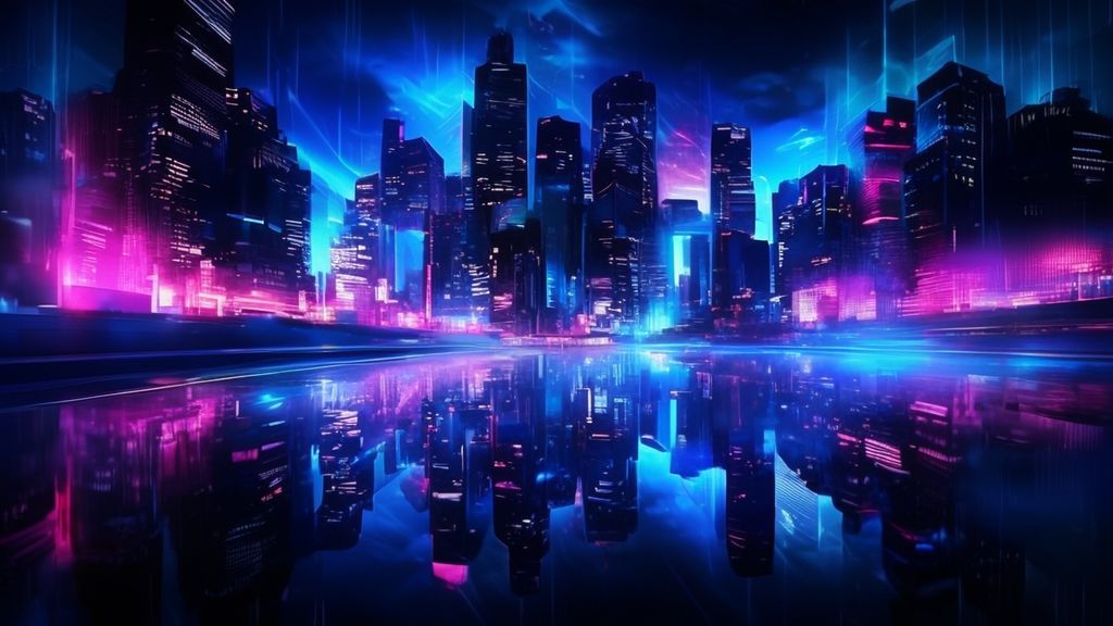 Cyberpunk Neon Abstract Amoled 4K Background