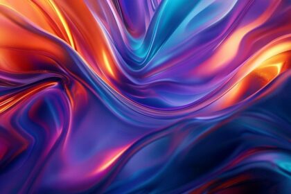 Vibrant abstract phone wallpaper with swirling colorful gradients, 4K luxury background for mobile devices.