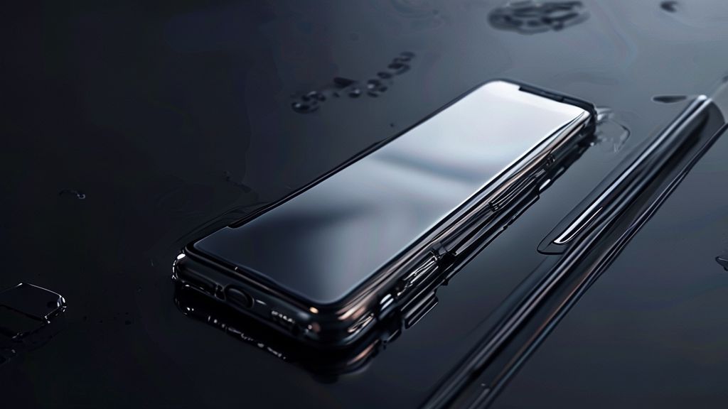 Cyberpunk phone wallpaper in minimalist white style