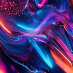 Cyberpunk abstract phone wallpaper