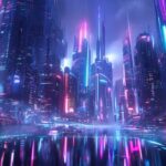 Sci-Fi Futuristic Cyberpunk Phone Wallpaper