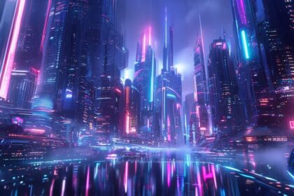 Sci-Fi Futuristic Cyberpunk Phone Wallpaper