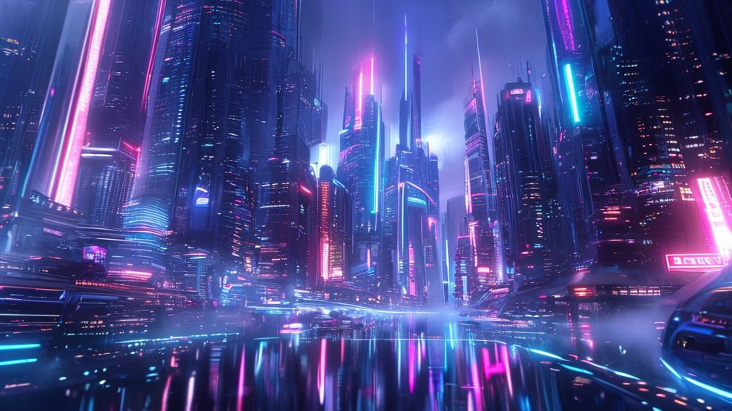 Sci-Fi Futuristic Cyberpunk Phone Wallpaper