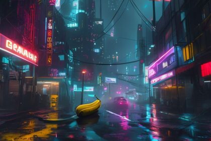 Cyberpunk neon cityscape dark abstract minimalist 4K wallpaper