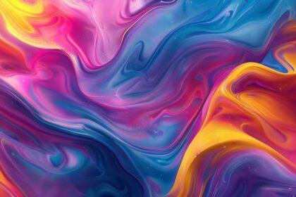Abstract fluid art 4K mobile wallpaper