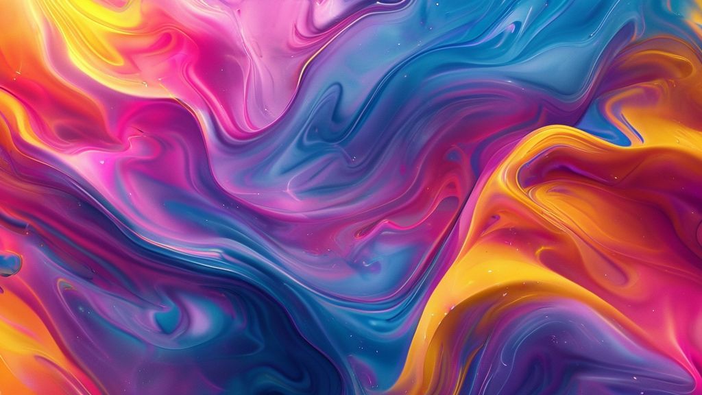 Abstract fluid art 4K mobile wallpaper