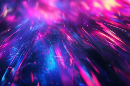 Cyberpunk neon gradient abstract 4K desktop wallpaper