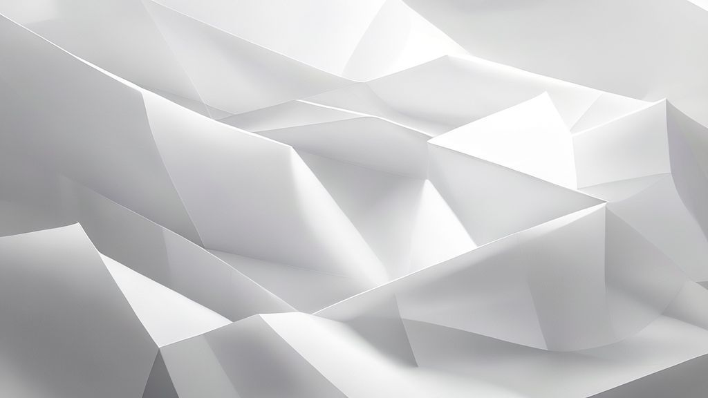 Minimalist white abstract geometric background
