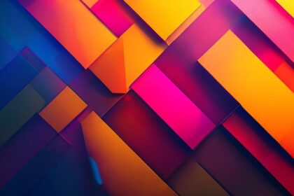 Minimalist abstract geometric 4K luxury background