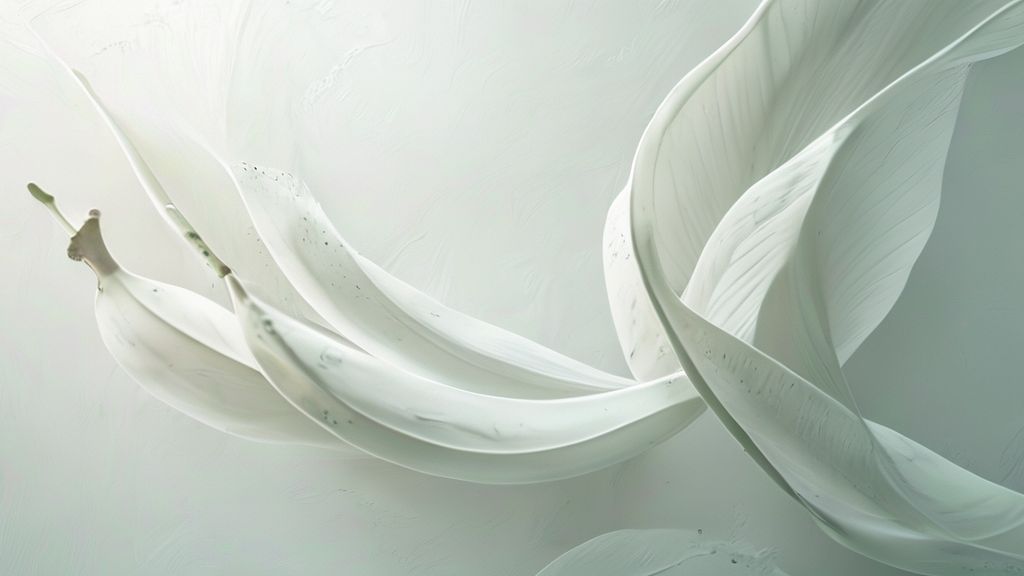 Nature Abstract Art Minimalist White 4K Wallpaper