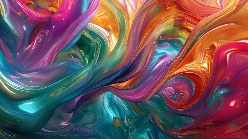 3D glossy nature abstract art wallpaper