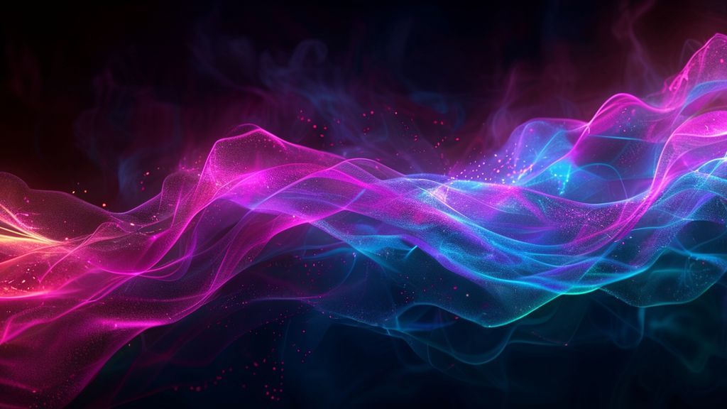 Vibrant neon abstract mobile wallpaper 4K, colorful geometric light patterns, luxury phone background, electric glow.