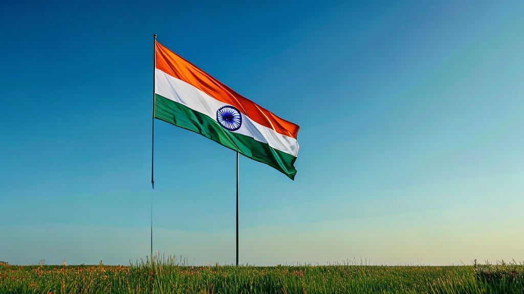 Professional Indian Tiranga background for gantantra diwas